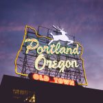 The Portland Oregon Old Town sign