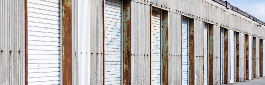An exterior shot of a line of storage units to help illustrate How to Choose a Reputable Moving Company.